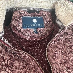 The Southern Shirt Company Maroon Teddy Jacket